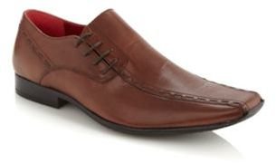 Red Tape Tan leather tramline stitched lace up shoes