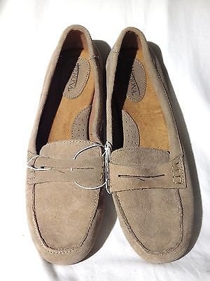 Merona New Penny loafer Flats Leather Slip on Moccasin Shoes Gray, blue, brown, green