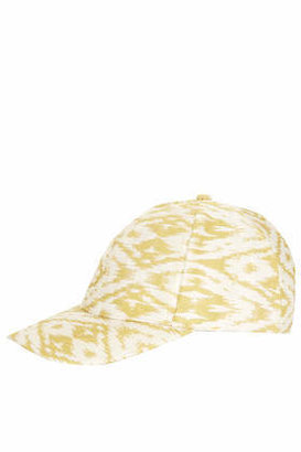 Topshop Yellow jacquard cap