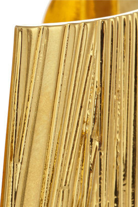 Vionnet High cutout gold-plated cuff