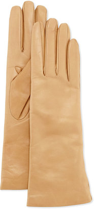 Portolano Cashmere-Lined Leather Gloves, Dune