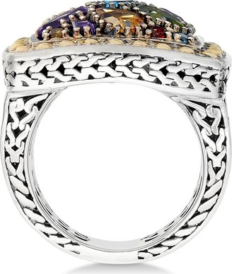 Effy Balissima by Multi-Stone Ring in 18k Yellow Gold and Sterling Silver (3-1/4 ct. t.w.) - Yellow Gold/Sterling Silver