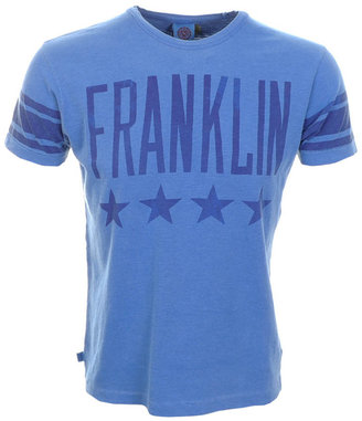 Franklin & Marshall Franklin Marshall Logo T Shirt Academy Blue