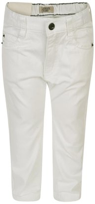 Armani 746 Armani Baby Boys White Regular Fit Jeans