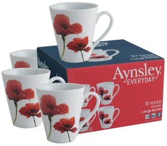 Aynsley China Breeze 4 mug set.