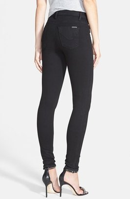 Hudson High Waist Skinny Jeans (Black)