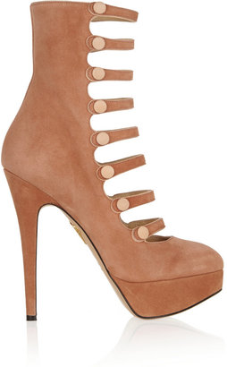 Charlotte Olympia Hermione suede boots