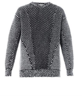Stella McCartney Monochrome angora-wool sweater