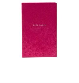Smythson Shoe Queen Panama leather notebook