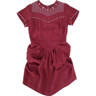 Isabel Marant Burgundy Red Keaton Mini Dress