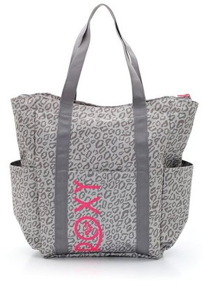 Roxy White Sand Leopard Print Handbag