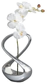Nambe Infinity Silk Orchid Vase