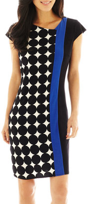 R&K R & K Originals Originals Cap-Sleeve Knit Dress with Asymetrical Detailing