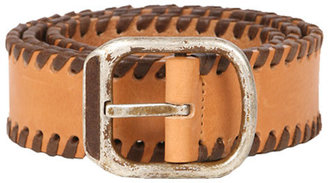 Streets Ahead Stitched Belt in Camel