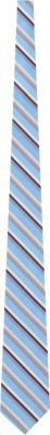Barneys New York Men's Stripe Neck Tie-Blue