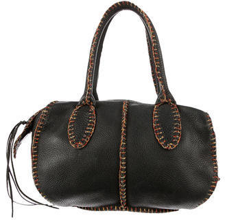 Carlos Falchi Leather Handle Bag