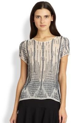 Parker Nomad Beaded Silk Top
