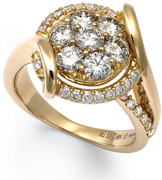 Sirena Diamond Cluster Engagement Ring in 14k Gold (3/4 ct. t.w.)