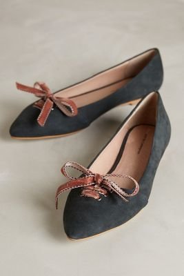 Anthropologie Pilcro Frenchie Flats Soft Grey 6.5 Flats