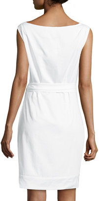 Diane von Furstenberg New Della Tie-Waist Dress, White