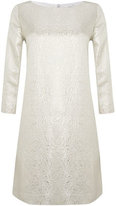 Tara Jarmon Structured long sleeved dress with cut-out detail