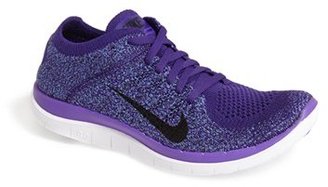 Nike 'Free 4.0 Flyknit' Running Shoe (Women)