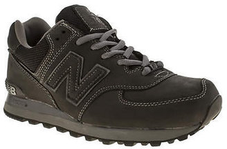 New Balance 574 Mens Black Suede Sports Trainers