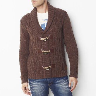 La Redoute R jeans Cable Knit Shawl Collar Cardigan