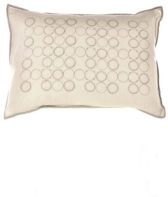 Vera Wang Circle Embroidered Pillow