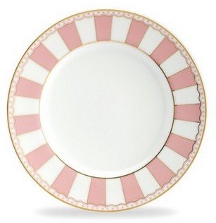 Noritake Carnivale cake plate set of 2:Pink