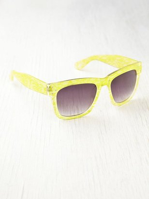 Free People Lace Print Sunglasses