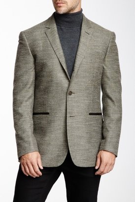 John Varvatos Star USA by Zepplin Herringbone Three Button Notch Lapel Jacket