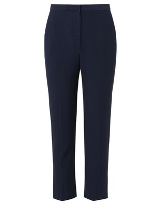 Alexander McQueen Leaf-crepe tailored trousers