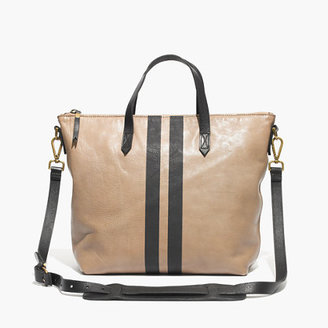 Madewell The Paintstripe Zip Transport Tote