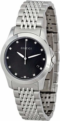 Gucci Women's YA126505 Timeless Black Dial Watch