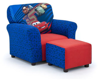 KidzWorld Disney's Cars 2 Kid's Club Chair and Ottoman Set
