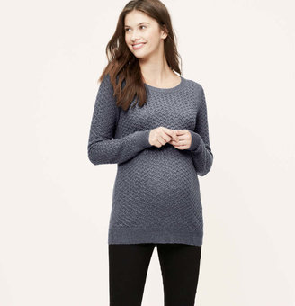 LOFT Maternity Cross Stitch Sweater