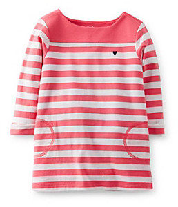 Carter's Girls' 2T-6X Striped French Terry Tunic