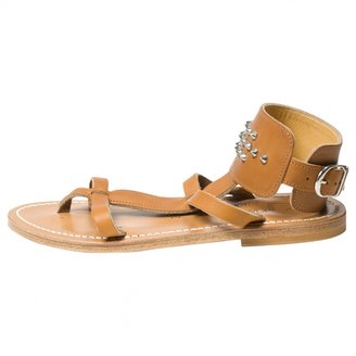 K. Jacques Brown Leather Sandals