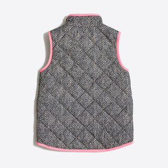 J.Crew Factory Girls' printed puffer vest