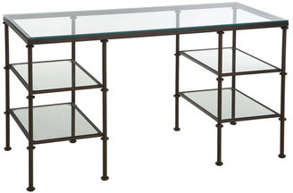 OKA Pompidou Desk, Large - Metal & Glass