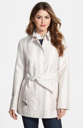 Ellen Tracy Covered Placket Trench Coat