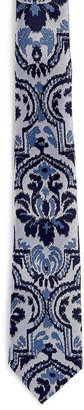 Topman Blue Ornate Paisley 5cm Tie