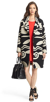Diane von Furstenberg Daphnis Wool Cocoon Coat