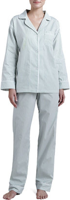 BedHead Pinstripe Classic Pajamas, Green