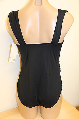 Badgley Mischka NWT Swimsuit Bikini 1 ONE piece Size 10   Black
