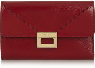 Tod's Glossed-leather wallet