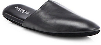 a. testoni Leather Slippers