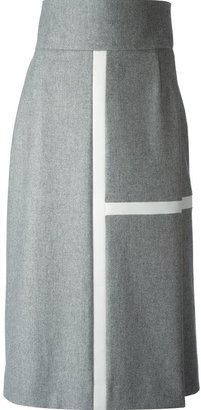 Thom Browne wrap high waisted skirt