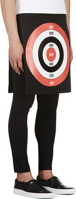 Givenchy Black Target Print Apron Skirt